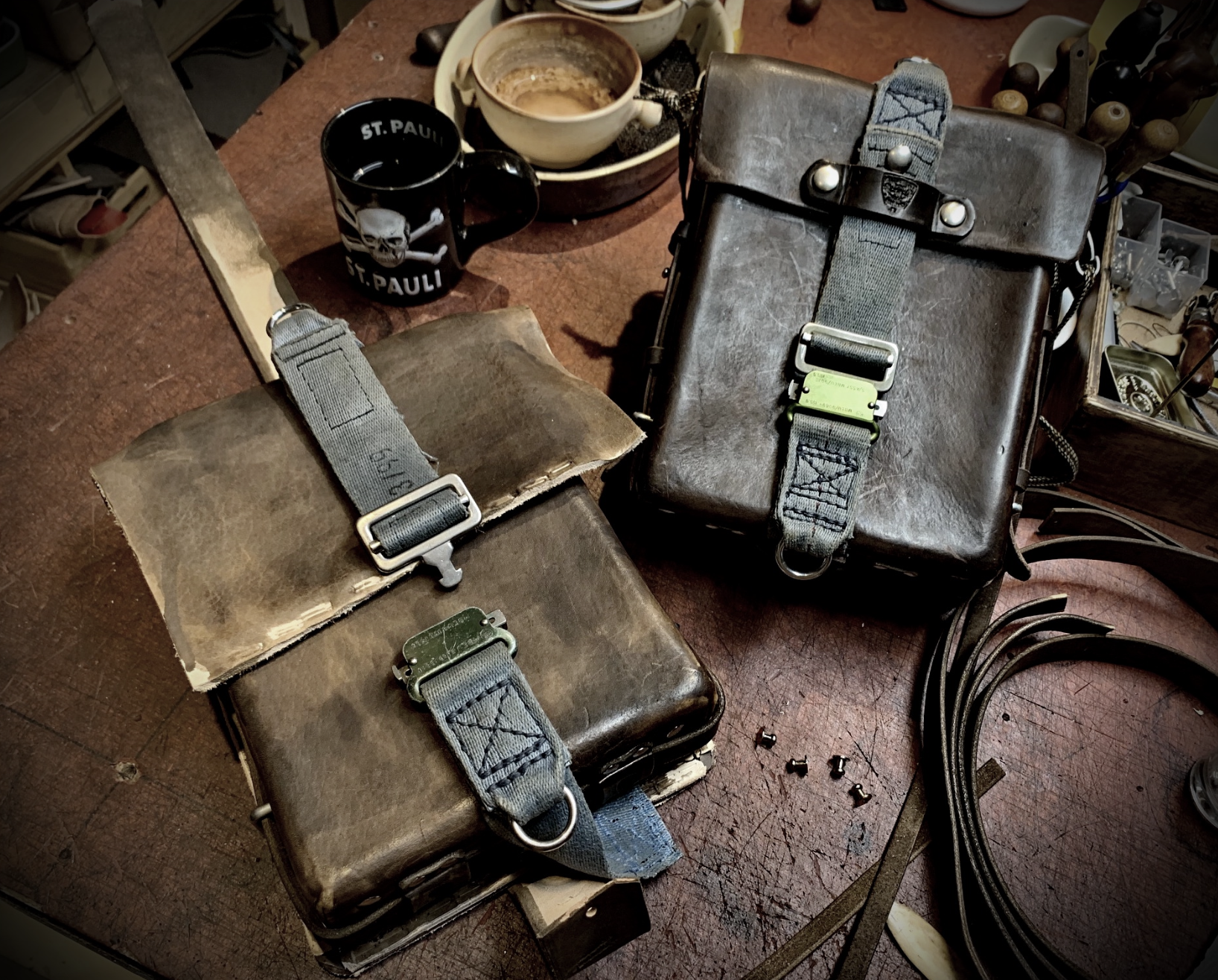 Handgefertigte Ledertaschen
